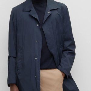 Hugo Boss Regular-Fit Coat, Water-Repellant Performance-Stretch Fabric, Size 44R